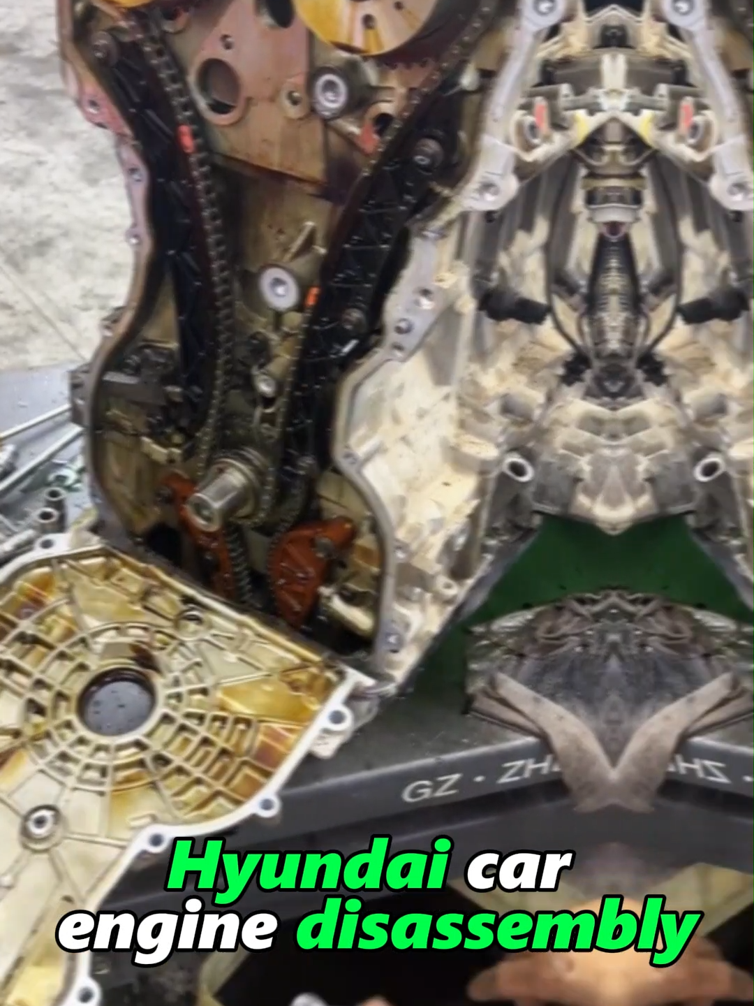 🚗🛠Hyundai car engine disassemble#Hyundai #engine #car #enginedisassembly #fypage #fypシ゚viral #fy #tiktok 🤗🤓😸