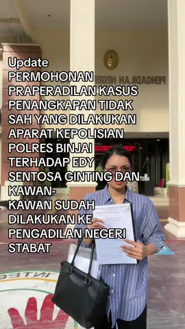 Upaya hukum PRAPERADILAN sudah di daftarkan di Pengadilan Negeri Stabat, Mohon doa dan dukungannya semuanya 🙏 TERIMAKASIH 🙏