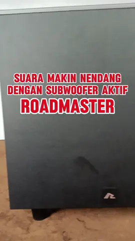 Cari Subwoofer Bass Nendang? Ya Roadmaster solusinya!!  Roadmaster Bass 10 didesain sesuai untuk home theatre atau mobil kamu, dengan body yang mudah diletakan dimanapun dan fitur lengkap dijamin mendengarkan musik atau menonton film jauh lebih asyik!!  #subwoofer  #subwooferroadmaster #superbass  #kitaelectronic