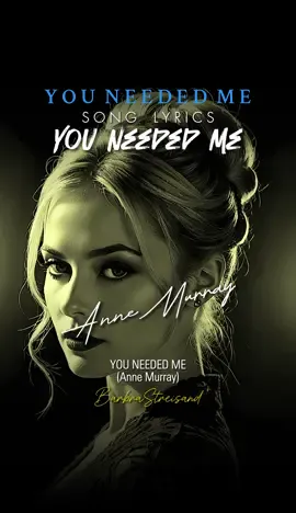 Lirik lagu Terjemahan Full song Lyrics. YOU NEEDED ME Anne Murray, album Let's Keep It That Way (1978). Kenny Rogers, 1978, Perry Como 1981, Boyzone 1999. Lagu Barat jadul nostalgia lagu 70an. #youneededme #annemurray #liriklagu #fullsong #songlyrics #lagu70an #terjemahan 