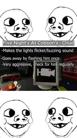 FIVE NIGHT'S AT COBSONS' : The Soyjak FNAF The CHUD #fivenightsatfreddys #fnaf2 #chud #4chan #soyjak #schizoposting #lobotomy
