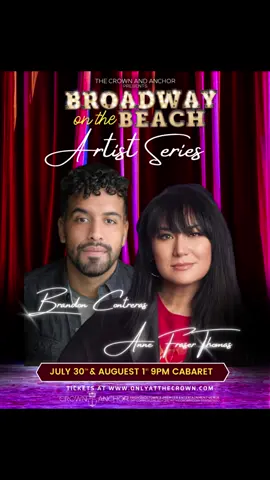 PACK YOUR BAGS BBs! 🧳🏖️ The ICONIC @Anne Fraser Thomas and I are doing our very own Cabaret in PTOWN at The Crown & Anchor, July 30th-August 1st! 🎶🎭♥️ It’s going to be a night of Broadway, belting and BABES! 😍 #linkinbio #gaybesties🏳️‍🌈 #provincetown #ptown #belting #cabaret #lgbtq 