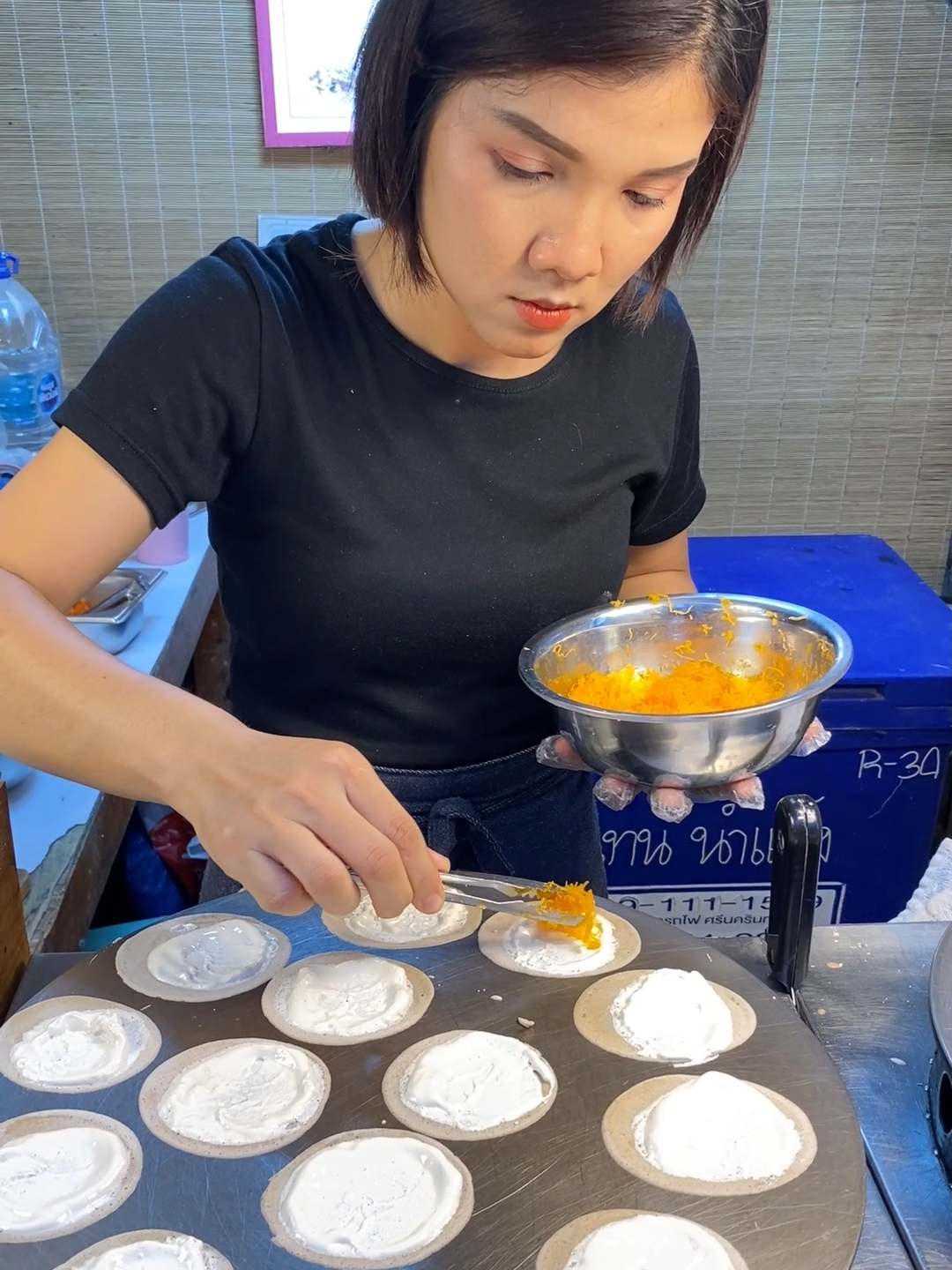 Pancake Roll (Khanom Tokyo) - Thai Street Food  #food #Foodie #fyp #fyp #foryou #viral #fypシ #foodtiktok #foryoupage #food #fypシ゚viral #yummy #yummyfood #fypage #foryourpage #fooddilextiktok