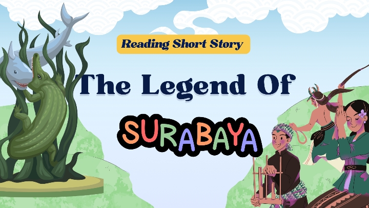 The Legend Of Surabaya reading short story  #nusantara#fyp#viralvideo#learn#LearnOnTikTok#belajarbahasainggris#reading#readinglist#learnlanguages 