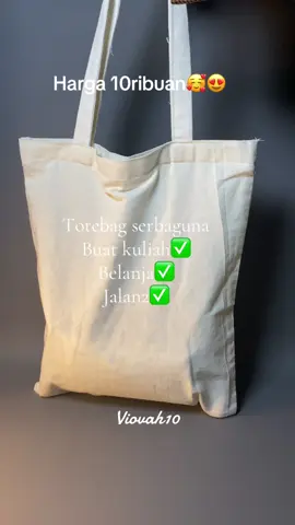 Totebag simplenya kk #totebagmurah #taskanvasmurah #fyp 