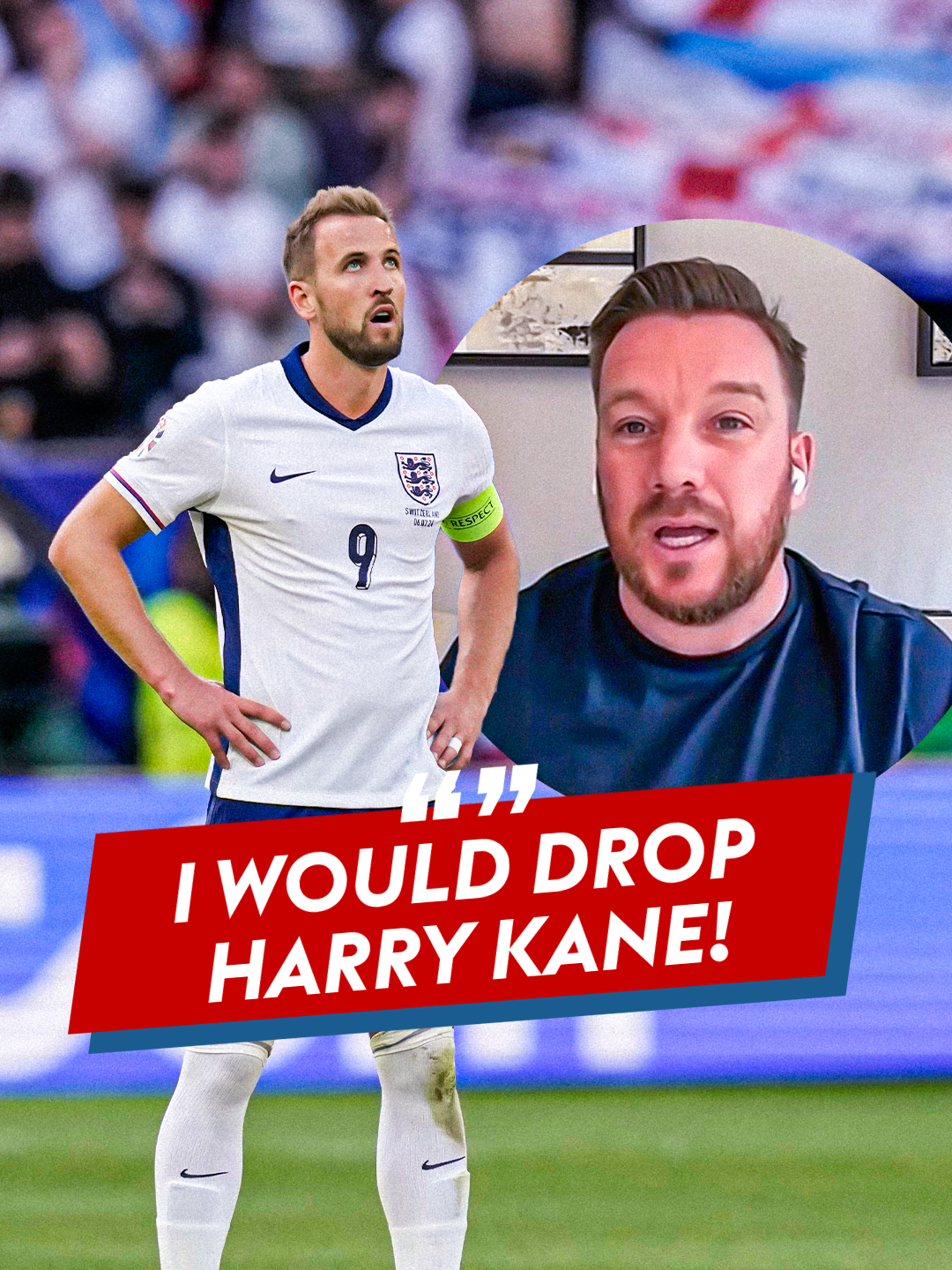 Jamie O’Hara says that he would drop Harry Kane for England’s match against Netherlands 😬  #england #harrykane #kane #netherlands #football #footballtiktok