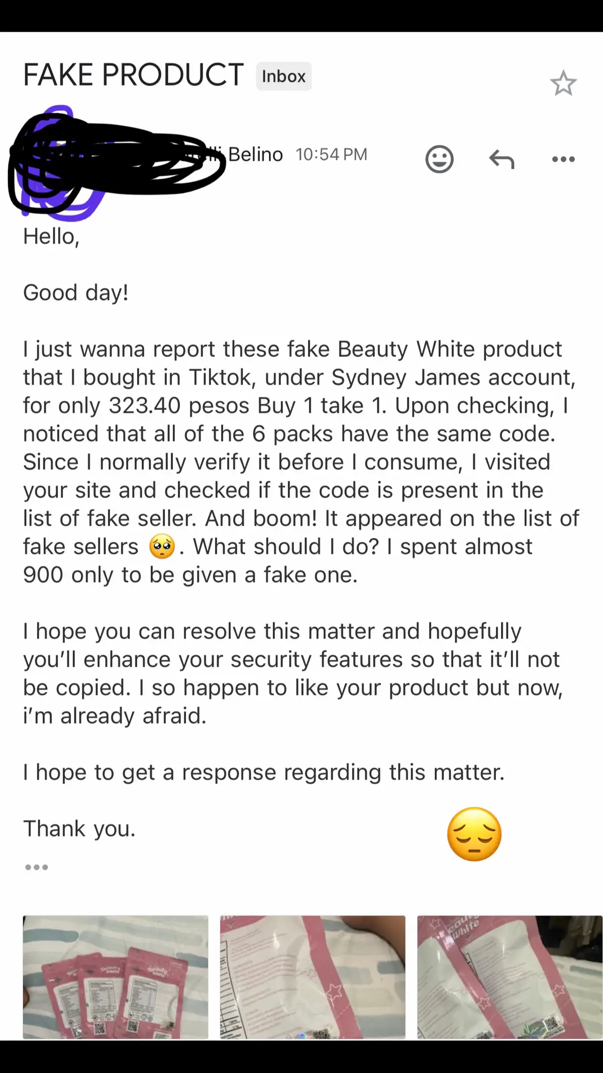 Another Fake Product of Youglowbabe - visit www.brandverification.com.ph report to us all shops thatvare selling fake brands #fake #youglowbabe #whitebeauty 