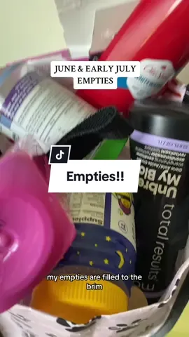 This bag had to GO!! Do you still like my empties videos? 🤔 #productempties #empties #beautyempties #productreviews #fragrancempties #projectuseitup #lessstuff #lesswaste  