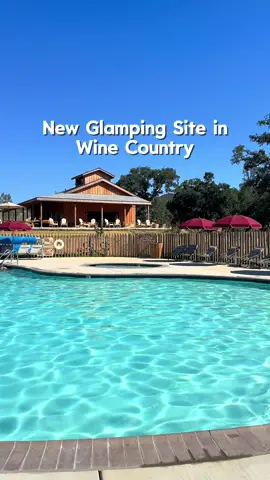 Huttopia is a new Glamping site in Wine Country. It’s about 2 hours outside of SF and a more upscale experience if you’re not into traditional Glamping. They offer fully equipped tents, a swimming pool and winery.  There is a hill that you have to walk up to get to your tent so be mindful of that but you really dont have to bring much here which is a plus.  . . . #bayareatiktok #bayareablogger #winecountry #sonoma #napa #glamping #camping #summerideas