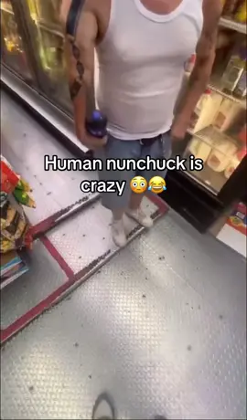 JUST SWING THAT MF🗣️ #fyp #humannunchuck #friodamigo #trending #viral 