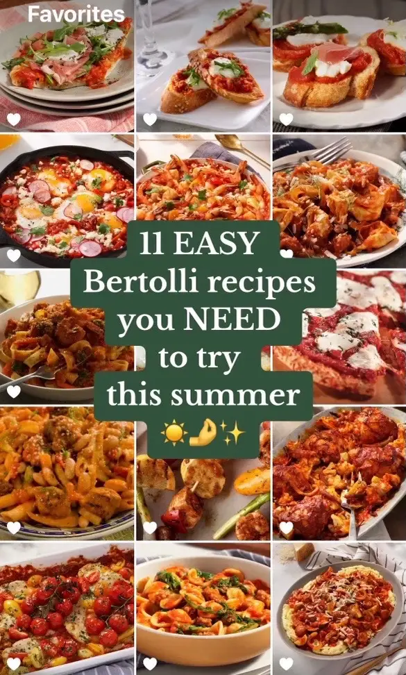 Elevate your summer palate with these delicious, easy-to-make recipes from Bertolli. From spicy brunch skillets to savory grilled dishes, we’ve got the next month’s meals covered. 🧑‍🍳 Head over to our website for the recipes! #bertolli #summerrecipes 