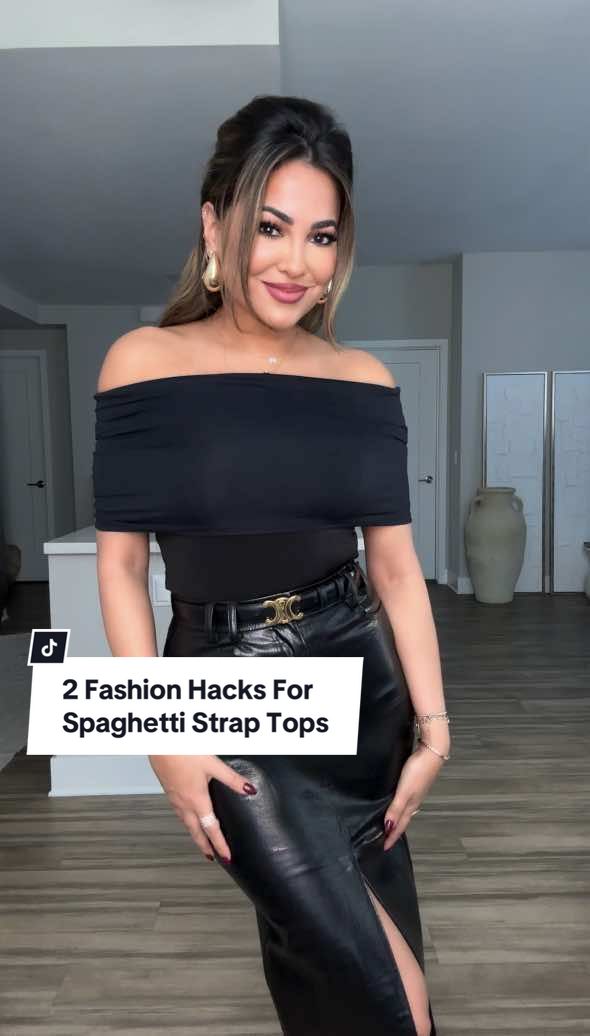 2 Fashion Hacks For Spaghetti Strap Tops 💫 #fashionhacks #fyp #styletok  Which fashion hack was your favorite — 1 or 2!? Today’s Affirmation: “I am acting on inspiration and insights, and I trust my inner guidance” 💫 Both fashion hacks have detailed individual videos with my personal tips under my reels videos 🤍 TAG someone who would love this video, & don’t forget to save it to refer back to when styling💫 • #OOTD #fashionhack #styletips #fashion #todayslook #style  #fashionhack #todayslook #outfitinspiration #outfitideas #grwm #fashionstyle #styling #todaysoutfit #fashiontiktok #foryourpage 