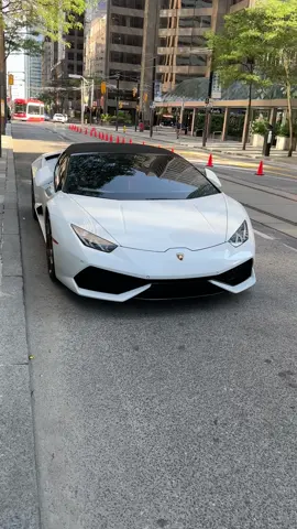 Spotted A White Lamborghini Hurricane LP610-4 Spyder in Toronto Downtown. #lamborghini #lambo #lamborghinihuracan #lamborghinihuracanlp610 #lamborhinihuracanlp640 #carspot #carspotting #carspotter #carspotters #carspottersoftiktok #toronto #torontolife #torontotiktok #torontocarspotting #zavlogs #za_vlogs #zamir #zamir😊 