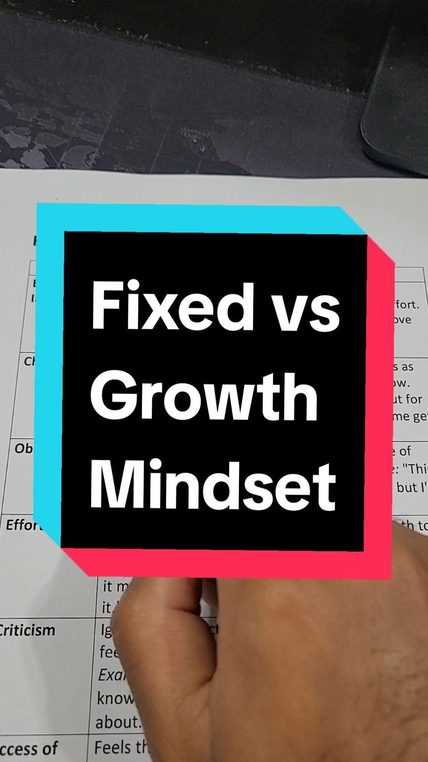 🌟 Unlock the Power of Your Mindset! 🌟 Did you know that your mindset can shape your success and happiness? 🤔 Whether you believe that your abilities are fixed or can grow makes a huge difference! 💡 Having a growth mindset means embracing challenges, learning from criticism, and finding inspiration in others' success. 🌱💪 On the other hand, a fixed mindset limits your potential by avoiding challenges and feeling threatened by others' achievements. 🚧🔒 🌱 Why Choose a Growth Mindset? 🌱 Boost Your Confidence: Believe in your ability to improve and grow. Achieve More: Embrace challenges and turn setbacks into learning opportunities. Enhance Relationships: Find inspiration in others and build a supportive network. Enjoy Lifelong Learning: Cultivate a love for learning and continuous self-improvement. Join @Gurikbal Singh for a live, in-person session to dive deep into these concepts and start your journey toward a growth mindset! 🚀🌟 👉 Session details can be found in the profile tagged in the video. 👈 #MindsetMatters #GrowthMindset #MindsetShift #SelfImprovement #PersonalGrowth #SuccessMindset #PositiveThinking #MentalStrength #ChallengeYourself #OvercomeObstacles #EmbraceEffort #FeedbackIsKey #LearnFromOthers #InspirationDaily #MotivationMonday #TransformYourLife #UnlockPotential #AchieveYourGoals #SelfDevelopment #ContinuousLearning #BelieveInYourself #MindsetTransformation #LifeChanging #GrowthJourney #SuccessJourney #MindsetCoach #LiveSession #JoinUsNow #UnlockSuccess #MindsetMagic #EmpowerYourMindset #BeYourBestSelf 