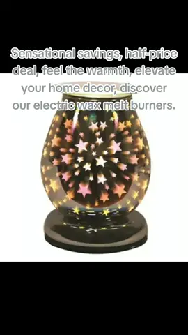#ad Don’t forget to use tiktok vouchers,Sensational savings, half-price deal, feel the warmth, elevate your home decor, discover our electric wax melt burners. #electricwaxmeltburners 