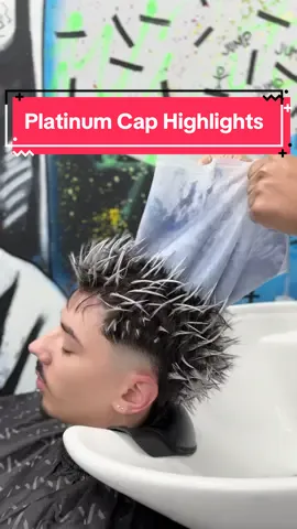 Ice Cap 😉 🥶 #platinumblonde #platinumhair #fyp #foryoupage #mullet #caphighlights #platinum #tampa #blonde #hair #hairstye #haircut #barber 