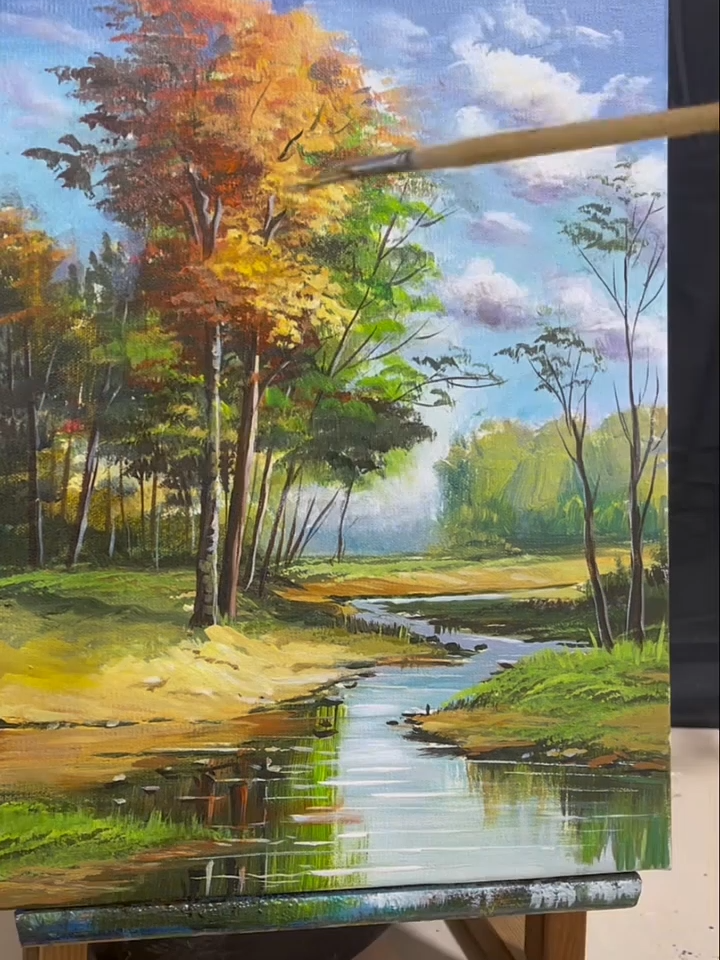 How to draw beautiful scenery with acrylic #scenery #beautiful#acrylicnails #acrylicpainting #illustration #scenery #naturephotography📷 #nature #drawings