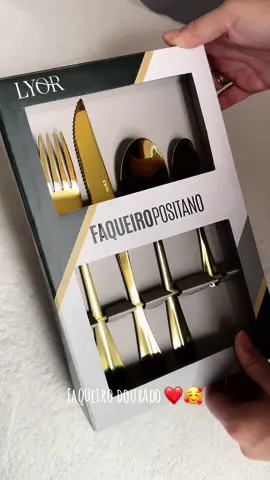 Faqueiro dourado ❤️🥰 #trend #viral #enxoval 