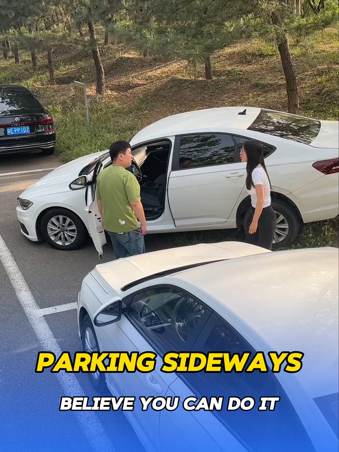 Side parking skills that a billion people don’t know, free teaching! #automobile#skills#parking#car