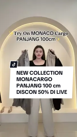 NEW COLLECTION MONACO CARGO ‼️ DISCON 50% JOIN LIVE JAM 12.00‼️#newcollection #cargopants 