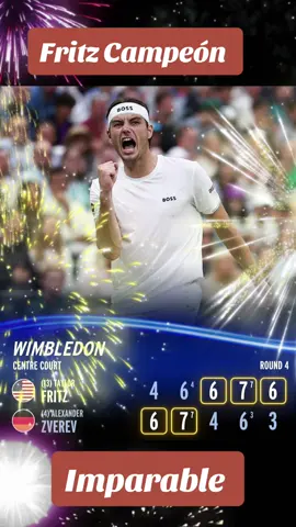 Fritz Ganador de Wimbledon #fritz  #Wimbledon #tennis #deportes #nike #boss #usa
