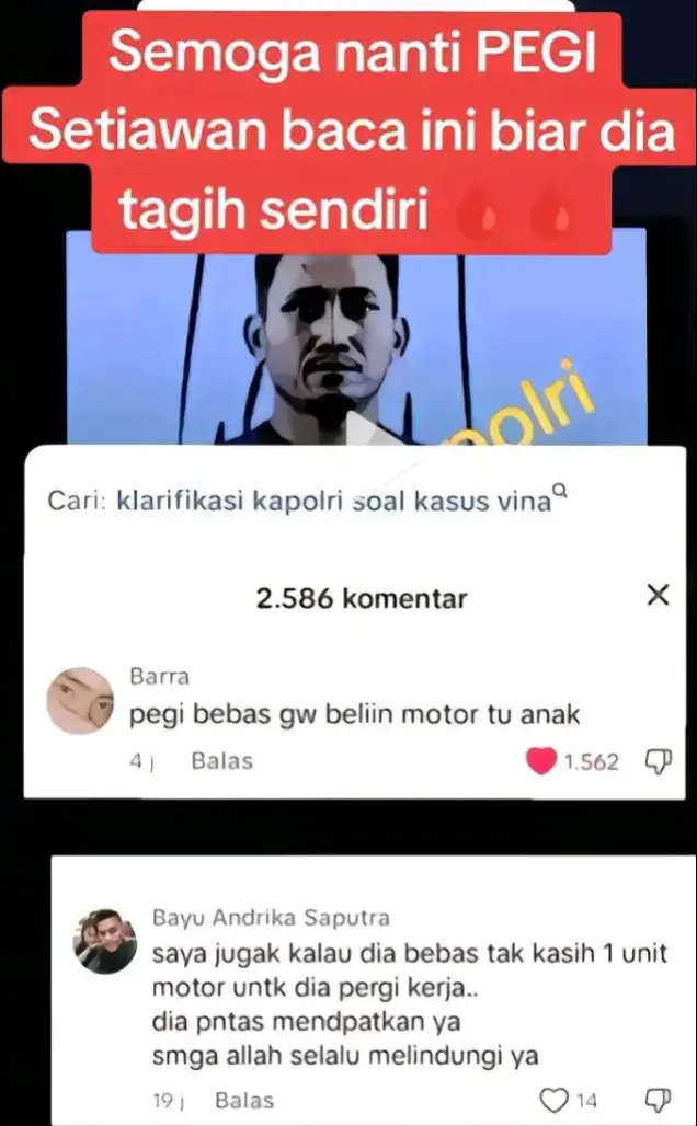 apa Sudah belikan motor pegi kah jangan pura amnesianya😄😄😄😄🙏🙏🙏 #viralkasussalahtangkap #pegisetiawan