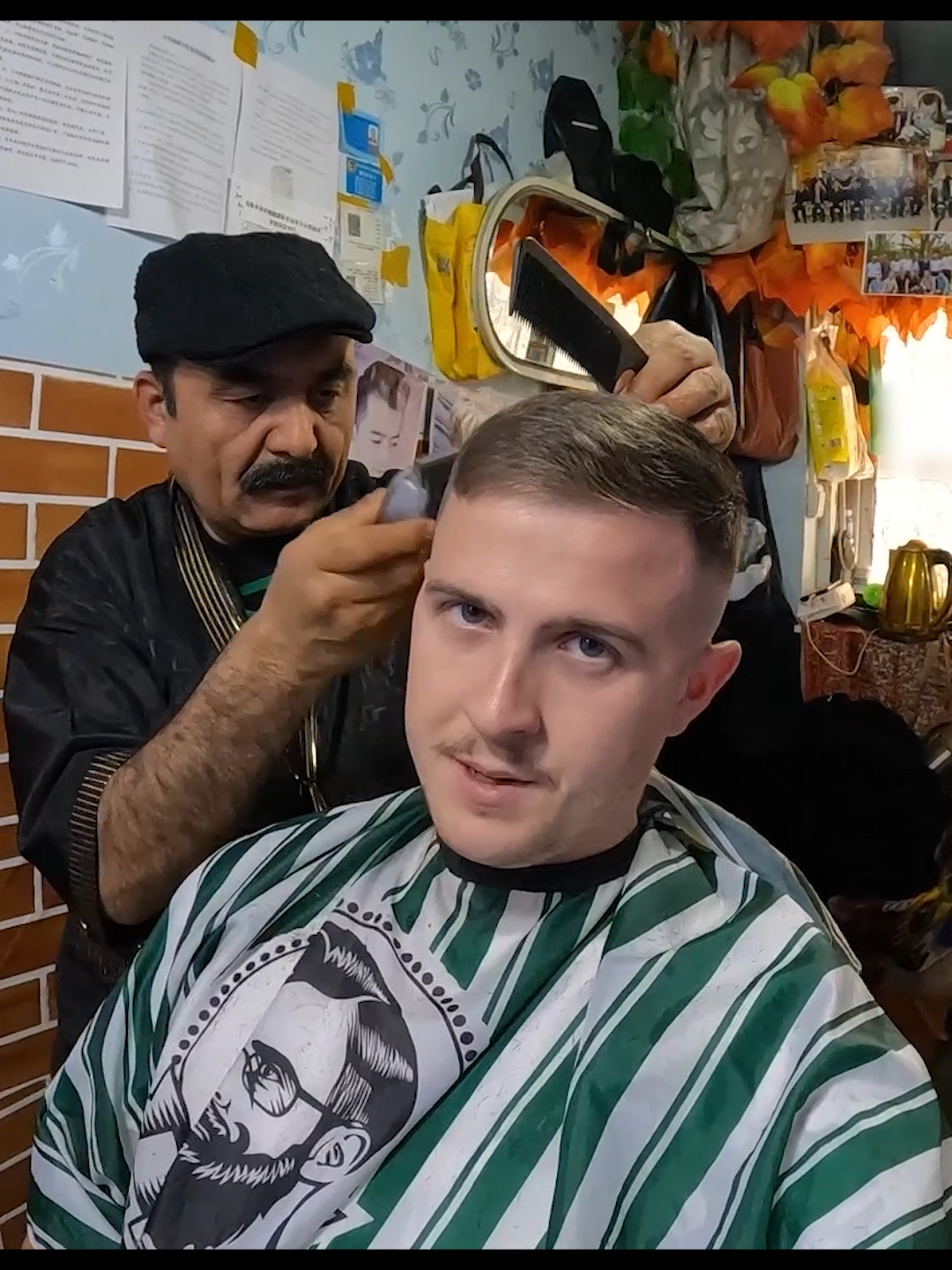 £20 Full Uyghur Makeover in Urumqi, China 🇨🇳 #China #uyghur #Barber #Haircut #Travel