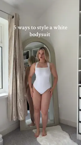 5 ways to style the viral oqq bodysuit 🤍  Which way is your fave?  #oqqbodysuit #summeroutfit #tiktokmademebuyit #viralbodysuit #bodysuitstyle 