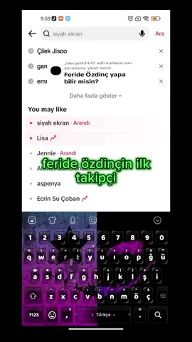 @_meryem3447 adlı kullanıcıya yanıt veriliyor @feride ozdinç
