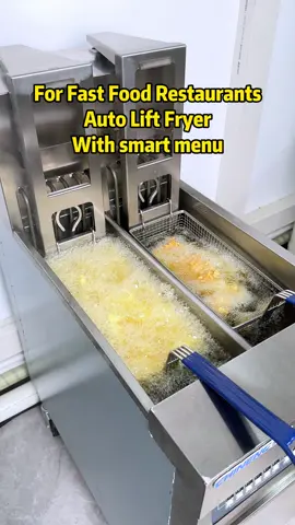 For Fast Food Restaurants Auto Lift Fryer With smart menu #restaurantparts #commercialkitchen #restaurantindustry #chef #kitchen #restaurant #foodprep #foodbusiness #foodservice #restaurantequipment #commercialkitchenequipment #kitchensupplies #restaurantworld #restaurantsupply #oem #oemparts #frver #kitchencleaning #restaurantcleaning #restaurantsanitization 