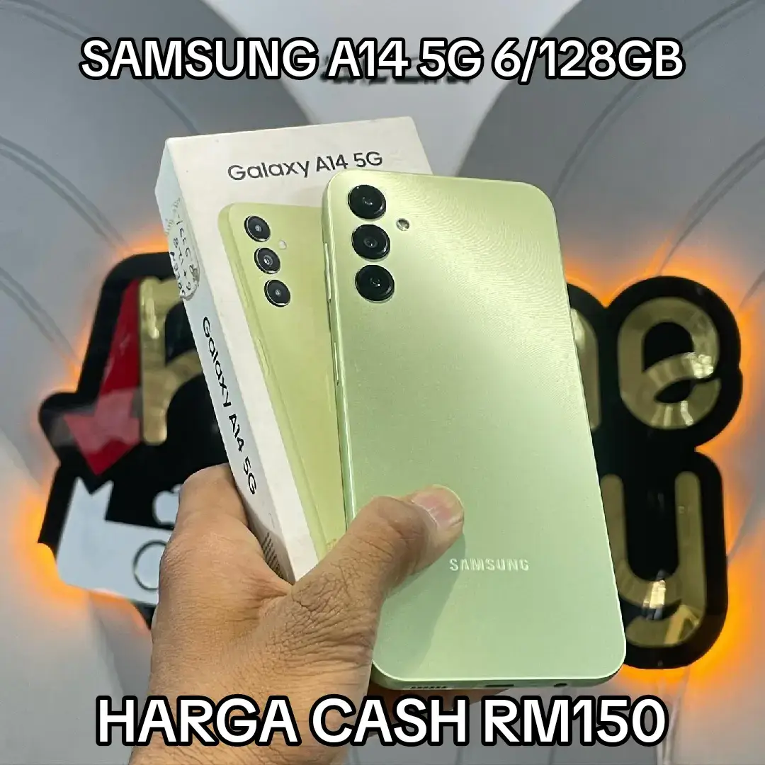 Samsung A14 5G 6/128GB 100% Condition Fullset #samsunga14 #samsung #lelongmurah #secondhand #fyp #fypシ゚viral #ipoh #perak #tiktokmalaysia #fypシ゚viral 