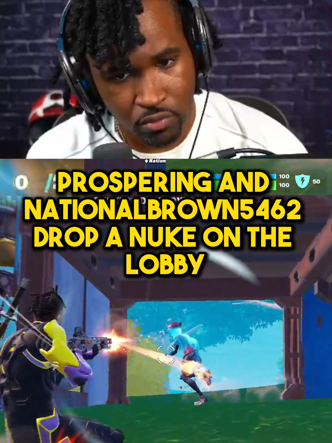 Prospering and NationalBrown5462 Dropping a Nuke on the Lobby! 🎶 Want to Drop a Nuke with me? Join Our Creative Map Using Map Code: Prospering on the NAE Region! #fortnite #fortniteclips #gaming #prospering