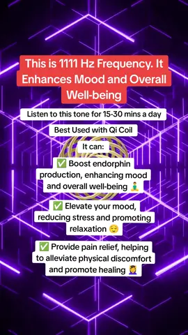 Dive into the soothing vibes of 1111 Hz frequency for an instant mood boost and enhanced well-being! 🌟✨	#1111Hz #EnhancedWellbeing #MoodBoost #PositiveEnergy #HealingVibrations #MeditationMusic #FrequencyMusic #qicoil #fyp @Master Wong⚡️Frequency Expert 