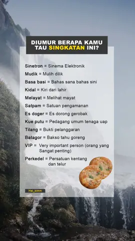 Di umur berapa kamu tau singkatan ini? #singkatan #fypシ゚ #xyzbca 