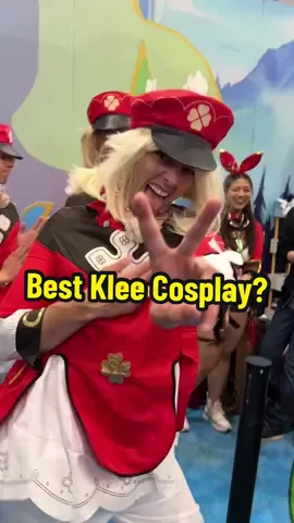 Who’s is the best Klee cosplayer #GenshinXDuolingo #GenshinImpact #GenshinSummerAdventure 
