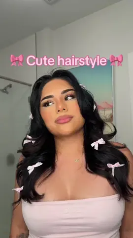 🎀 Cute hairstyle, coquette inspired🎀   #hairtok #hairtutorials #coquetteaesthetic #cutehairstyles 