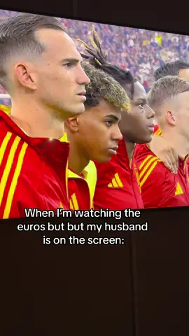 When I’m watching the euros but but my husband is on the screen ❤️ #viral #fyp #lamineyamal #spain #EURO2024 #footballtiktok #euro #viralvideo #yamal 