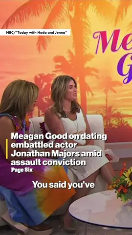 #MeaganGood discusses her relationship with embattled actor #JonathanMajors amid his assault conviction.
