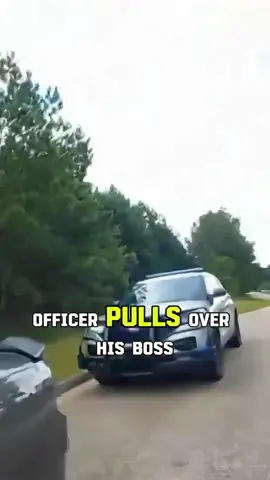 Anyone Else Would Be Jail For This #cop #overspeeding #pulledover #boss