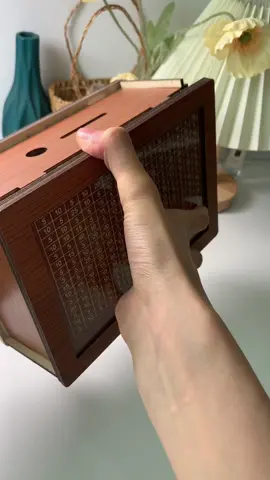 Wooden money box #savingsbox #100envelopechallenge #moneychallenge #savingschallenge #momlife #tiktokus#fyp #tiktokus #TikTokMadeMeBult #forvou