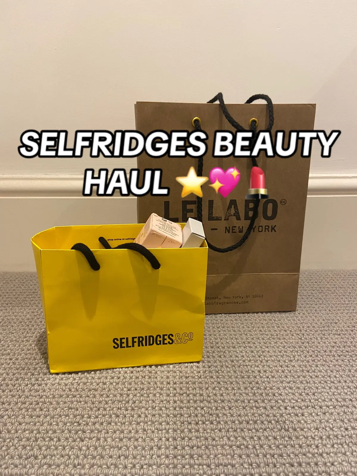 wowwwww its all so beautiful #selfridges #charlottetilbury #westmanatelier #lelabo #lelabothematcha26 #flawlessfilter #bronzer #glowy #makeup #shopping #haul #fyp #apple #bratsummer #charliexcx 