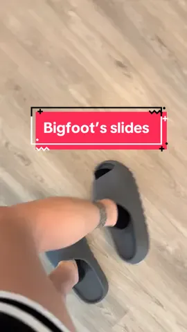If anyone asks you if Bigfoot is real, the answer is YES!! 🤣 He lives at my house and leaves his slides everywhere 👣 #bigfootsighting #bigfootisreal #tinyfeet 