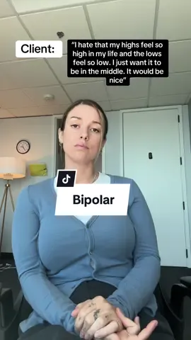How Bipolar Highs and Lows Are Ditterent: These highs and lows are much more serious and can have drastic consequences on your everyday life. !! ! plz mute to read instead of pause- it helps the video go to more people!  During high periods, better known as mania, you'll feel so happy that you won't know what to do with yourself.  Unfortunately, this can often switch to irritability at the drop of a hat.  You'll bave a ton of extra energyor meaning you won't need to sleep or eat as much.  Racing thoughts are also common, as is distractibility since you can't stay focused on one thing for too long. But perhaps the biggest trademark of a bipolar : is the lack of judgment. — You won't be able to see the consequences of your actions, meaning you You won't be able to see the consequences of your actions, meaning you make risky or dangerous choices that can harm you in both the short and long term. Mania that lasts for a week or more may be classified as bipolar disorder. If it's shorter than that, you may have what's called hypomania — a less severe version of mania, but still more potent than what we'd consider one of life's normal highs. Typically, after experiencing mania, people with bipolar disorder then experience a period of depression. This period may last for weeks or months. Symptoms will be similar to those of major depression and can include things like # a loss of energy not enjoying your favorite hobbies anymore, having trouble concentrating. It's also common to have a lower sex drive and need a lot more sleep than usual. Again, this isn't just being sad. You'll feel so low that you might struggle to get out of bed in the morning. Life will seem pointless, and nothing will make you happy at all. You may even have trouble sleeping, feeling hungry, or talking with others you may get fired from yourjob for poor pertormance or lose touch with your friends because you've become so isolated If you're still not sure if your symptoms could be bipolar disorder,  your next step should be consulting with a medical professional for a diagnosis. Even if you meet every symptom of bipolar disorder, you'll need to consult a medical professional to verify. Medically reviewed by Susan Vachon, PA-C// #bipolar #MentalHealth  #therapy Written by Nurx