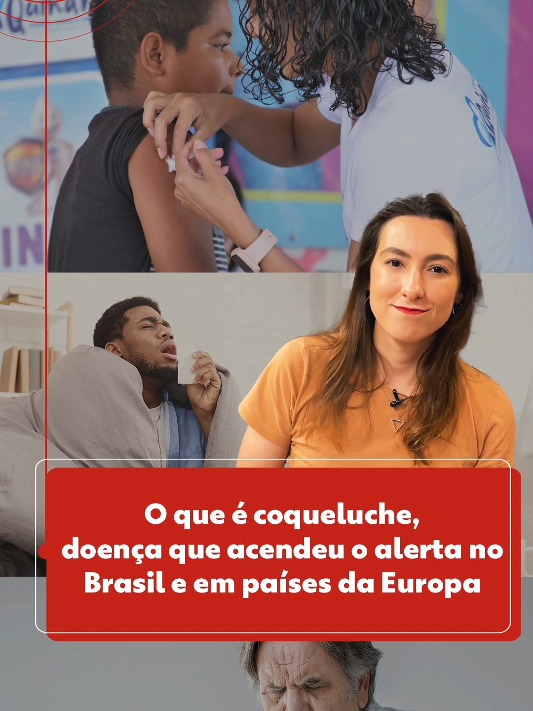 🤒Tosse seca, falta de ar, febre e cansaço: esses são alguns dos sintomas da coqueluche. No primeiro semestre desse ano, diversos países registraram um aumento de casos da doença, que é infecciosa e altamente transmissível, mas que pode ser controlada com vacinação. A doença atinge principalmente bebês e crianças. Geralmente, os sintomas duram entre seis e 10 semanas e a maioria das pessoas consegue se recuperar da doença. 🚨Contudo, nas formas mais graves, podem ocorrer complicações como infecções de ouvido, pneumonia, parada respiratória, desidratação, convulsão, lesão cerebral e até morte. 💉Pra prevenir, existe vacina, disponível no Sistema Único de Saúde (SUS) para crianças até 6 anos, gestantes e profissionais da saúde. A vacina pentavalente é indicada no primeiro ano de vida do bebê, em um esquema de três doses (aos dois, quatro e seis meses de idade) em um intervalo recomendado de 60 dias entre as doses. Em seguida, é preciso administrar doses de reforço aos 15 meses e aos 4 anos. A penta previne contra cinco doenças: difteria, tétano, coqueluche, hepatite B e influenza B. Saiba mais no #g1.  #coqueluche #saúde #vacina #noticias