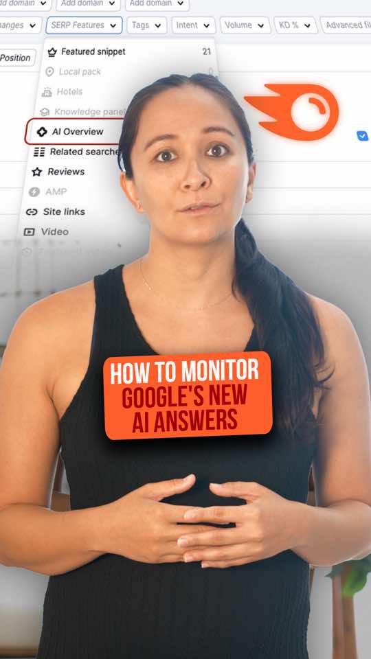 You know AI overview isn’t going anywhere, so now the question is: “How is this affecting my traffic?”  Nikki has the answer - it all has to do with a new feature SEMrush has launched 😮  #google #seo #AI #businessmarketing #digitalmarketing