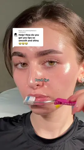 Replying to @somniiphobia How I get plump and smooth lips ❤️ ps don’t brush lips every day: i do it 1-2 times a week  #smoothlips #lipcare #skincare #koreanskincare #skintok 