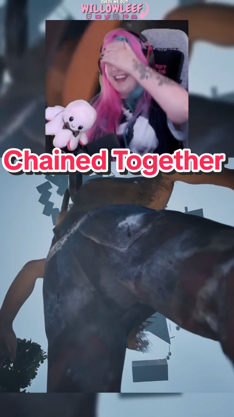 Butt glitch? 😂 New game: Chained Together #chainedtogether #willowleef #horrorwillow #twitchclips  #gamergirls #horrortok #horrorgame #horrorgamer #willowsmods 