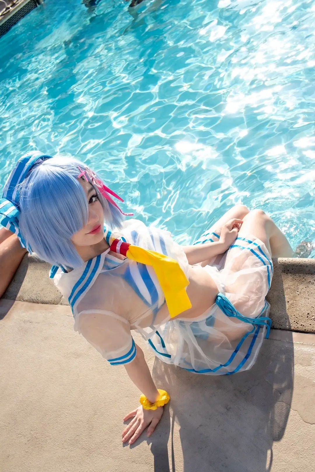 im working late, bcs im a cosplayer with a severe and chronic case of being a con cruncher.. [fake body tiktok everything is covered please omg]  #fyp #rem #rezero #remcosplay #remrezero #cosplay #anime #animeexpo 