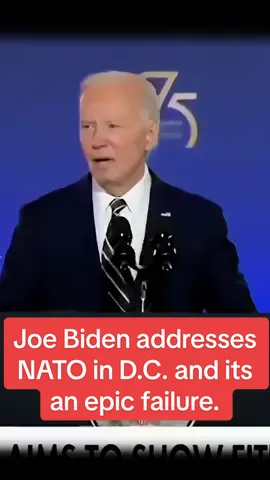 Joe Biden addresses NATO in D.C. and its an epic failure. #joebiden #biden #democrats #epicfail #epic 