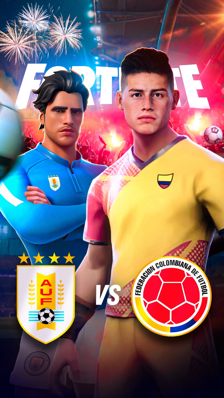 COLOMBIA 🇨🇴 vs 🇺🇾 URUGUAY EN FORTNITE 🏆 COPA AMERICA 2024 ⚽️ #fortnite #caoz #fortniteclips #uruguay #colombia 